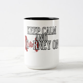 Keep Calm and Carney On Two-Tone Coffee Mug