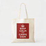 Keep Calm And Carpe Diem Tote Bag at Zazzle