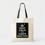 Keep Calm And Carpe Noctem Tote Bag at Zazzle
