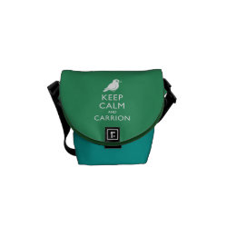 Keep Calm & Carrion (crow) Rickshaw Mini Zero Messenger Bag