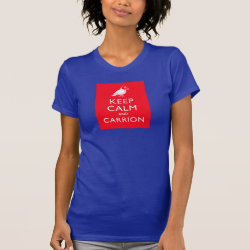 Keep Calm and Carrion Women's American Apparel Fine Jersey Short Sleeve T-Shirt