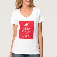 Keep Calm and Carrion Women's Hanes Nano V-Neck T-Shirt
