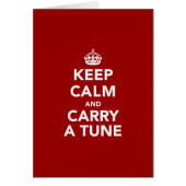 Keep Calm and Carry a Tune (Front)