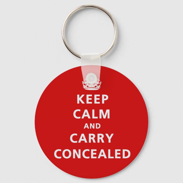 Keep Calm and Carry Concealed Keychain (Front)