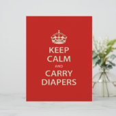 Keep Calm and Carry Diapers (Standing Front)