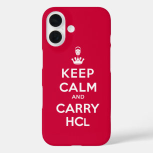 Keep Calm and Carry HCl iPhone 16 Case