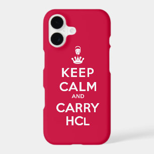 Keep Calm and Carry HCl iPhone 17 Case