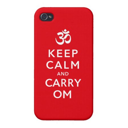 Keep Calm And Carry Om Iphone 4 Case