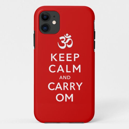 Keep Calm and Carry Om iPhone 5 Case