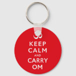 Keep Calm And Carry Om Motivational Key Ring at Zazzle