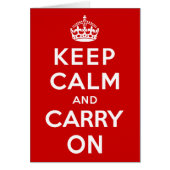 Keep Calm and Carry On (Front)