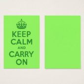 Keep Calm and Carry On (Front & Back)