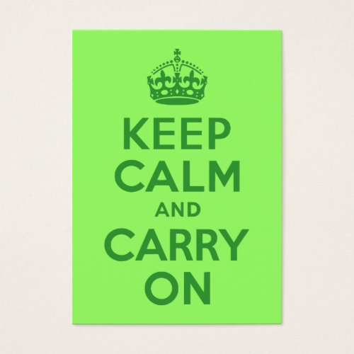 Keep Calm and Carry On Business Card Templates