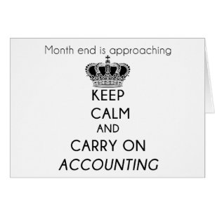 Keep Calm and Carry On Accounting Cards