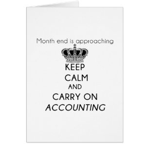 Keep Calm and Carry On Accounting Cards