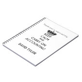 Keep Calm and Carry On Accounting Notebook (Left Side)