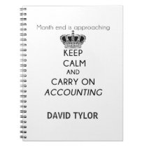 Keep Calm and Carry On Accounting Notebook