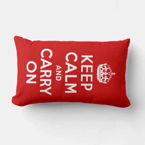 Keep Calm and Carry On American MoJo Pillow