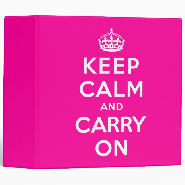 Keep Calm and Carry On Binder (Front/Spine)