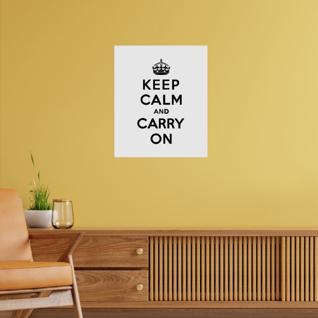Keep Calm and Carry On Black Text Poster | Zazzle Keep Calm and Carry On Black Text Poster | Zazzle