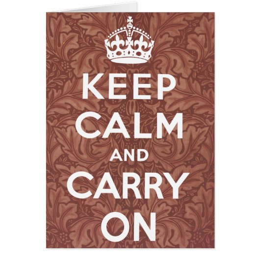 Keep Calm And Carry On Cards (Front)