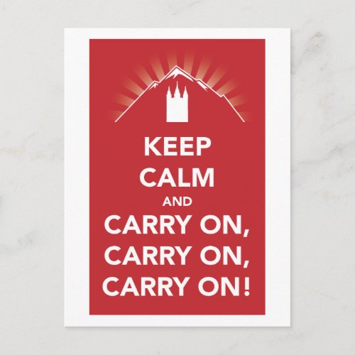 Keep calm and carry on carry on carry on card