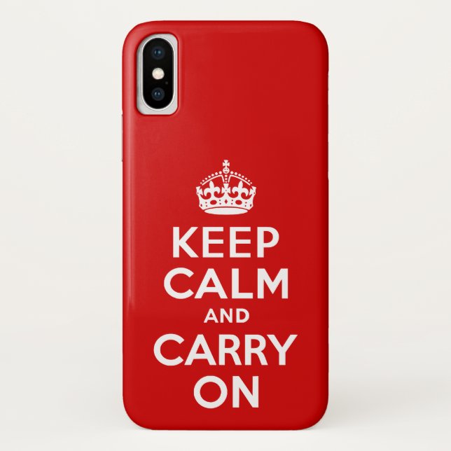 Keep Calm and Carry On Case-Mate iPhone Case (Back)