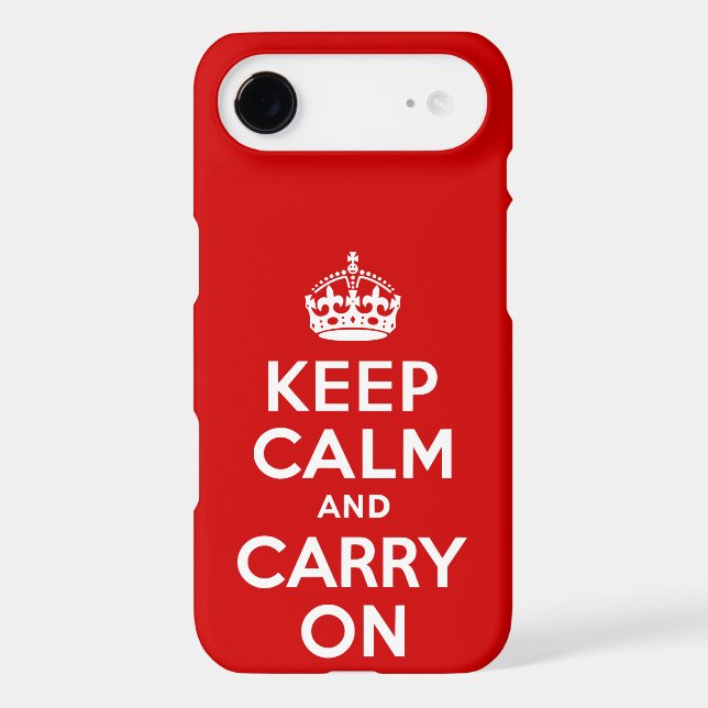 Keep Calm and Carry On Case-Mate iPhone Case (Back)