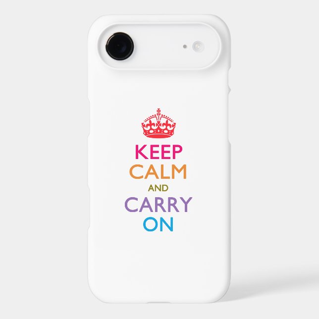 KEEP CALM AND CARRY ON Case-Mate iPhone CASE (Back)