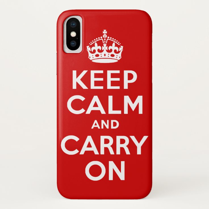 Keep Calm and Carry On Case-Mate iPhone Case | Zazzle