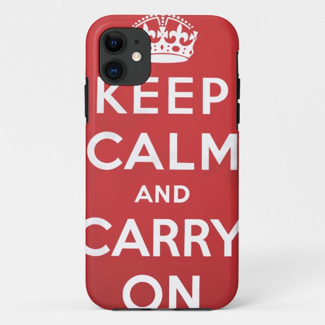 Keep Calm and Carry On Case-Mate iPhone Case (Back)