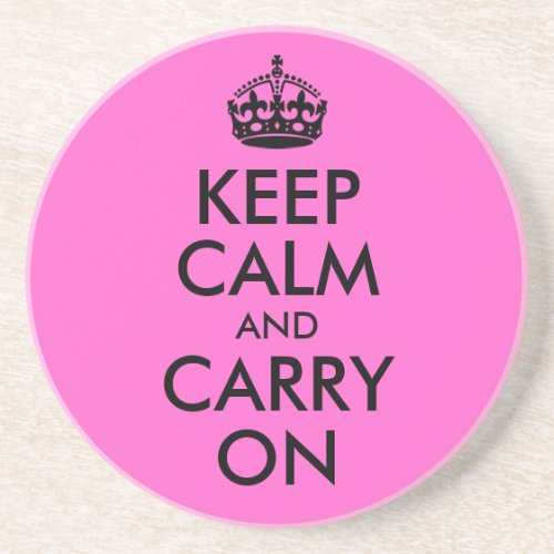 Keep Calm and Carry On Coaster