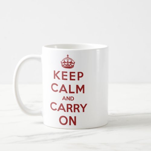 Keep Calm and Carry On  Coffee Mug