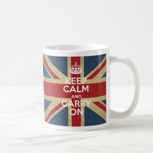 Keep Calm And Carry On Coffee Mug