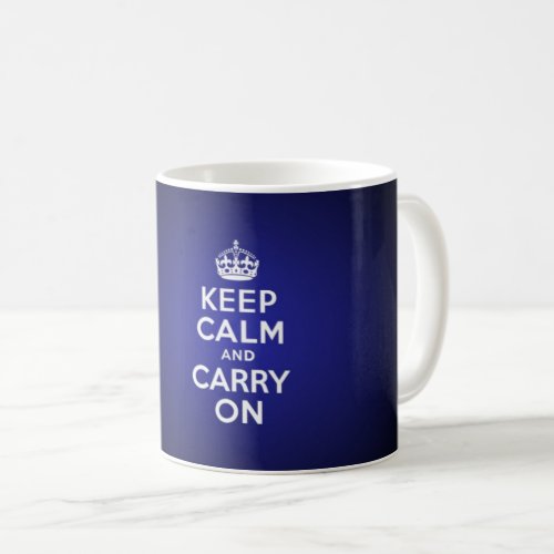 Keep calm and carry on coffee mug