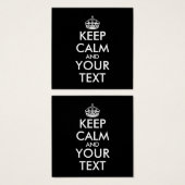Keep Calm and Carry On - Create Your Own (Front & Back)