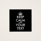 Keep Calm and Carry On - Create Your Own (Back)