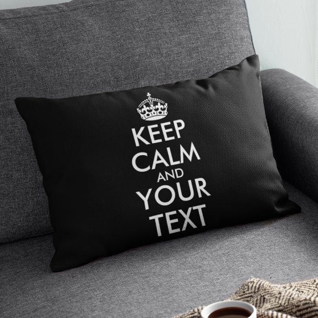 Keep Calm and Carry On - Create Your Own Accent Pillow (Creator Uploaded)