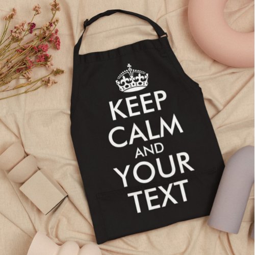Keep Calm and Carry On _ Create Your Own Apron