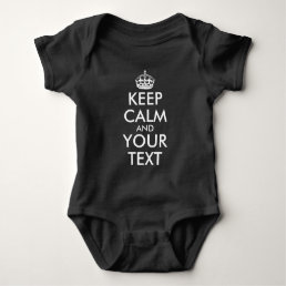 Keep Calm and Carry On - Create Your Own Baby Bodysuit
