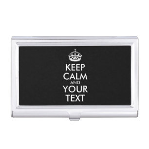 Keep Calm and Carry On - Create Your Own Business Card Case