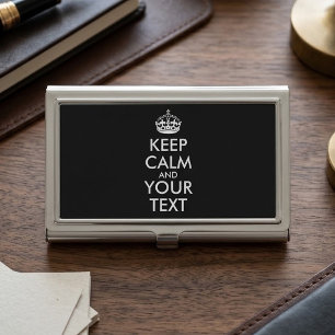Keep Calm and Carry On - Create Your Own Business Card Case
