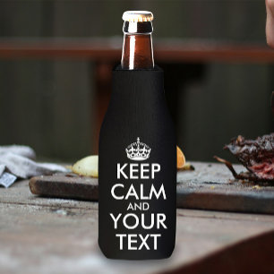 Keep Calm and Carry On - Create Your Own Can Coole Bottle Cooler