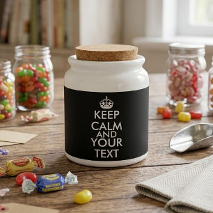 Keep Calm and Carry On - Create Your Own Candy Jar