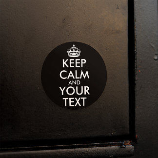 Keep Calm and Carry On - Create Your Own Classic Round Sticker