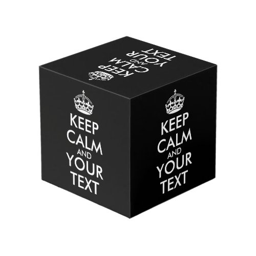 Keep Calm and Carry On _ Create Your Own Cube
