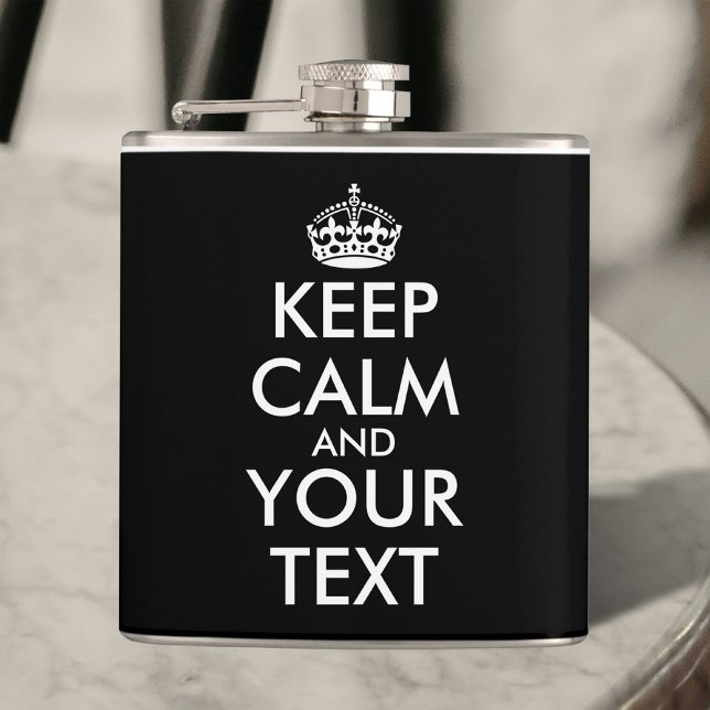 Keep Calm and Carry On - Create Your Own Flask (Creator Uploaded)