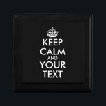 Keep Calm and Carry On - Create Your Own Gift Box<br><div class="desc">Make your own Custom Keep Calm and Carry On Design by adding text yourself. It’s very popular slogan for fun lover people and everyone.</div>