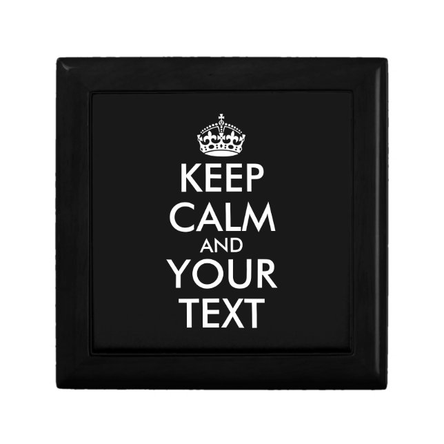 Keep Calm and Carry On - Create Your Own Gift Box (Front)