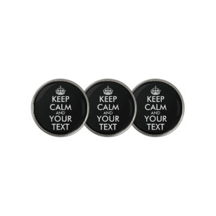 Keep Calm and Carry On - Create Your Own Golf Ball Marker